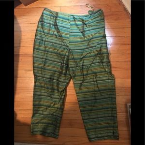 Kate Hill 100% Silk Capris